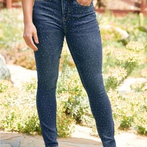 Women's Blue sparkly jeans